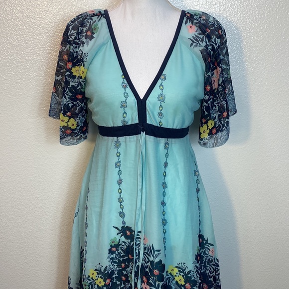 Yumi Kim Cocktail Dress, Teal, Women's Medium - Picture 3 of 13